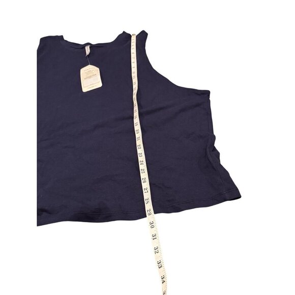 Fabletics Micah Muscle Tank Navy Blue Jersey Slub Fabric 4X - Picture 6 of 7